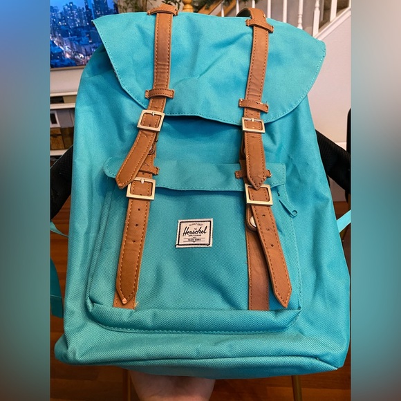 Hershel Supply Co. Little American Backpack, Color Teal, Excellent condition - Picture 2 of 8